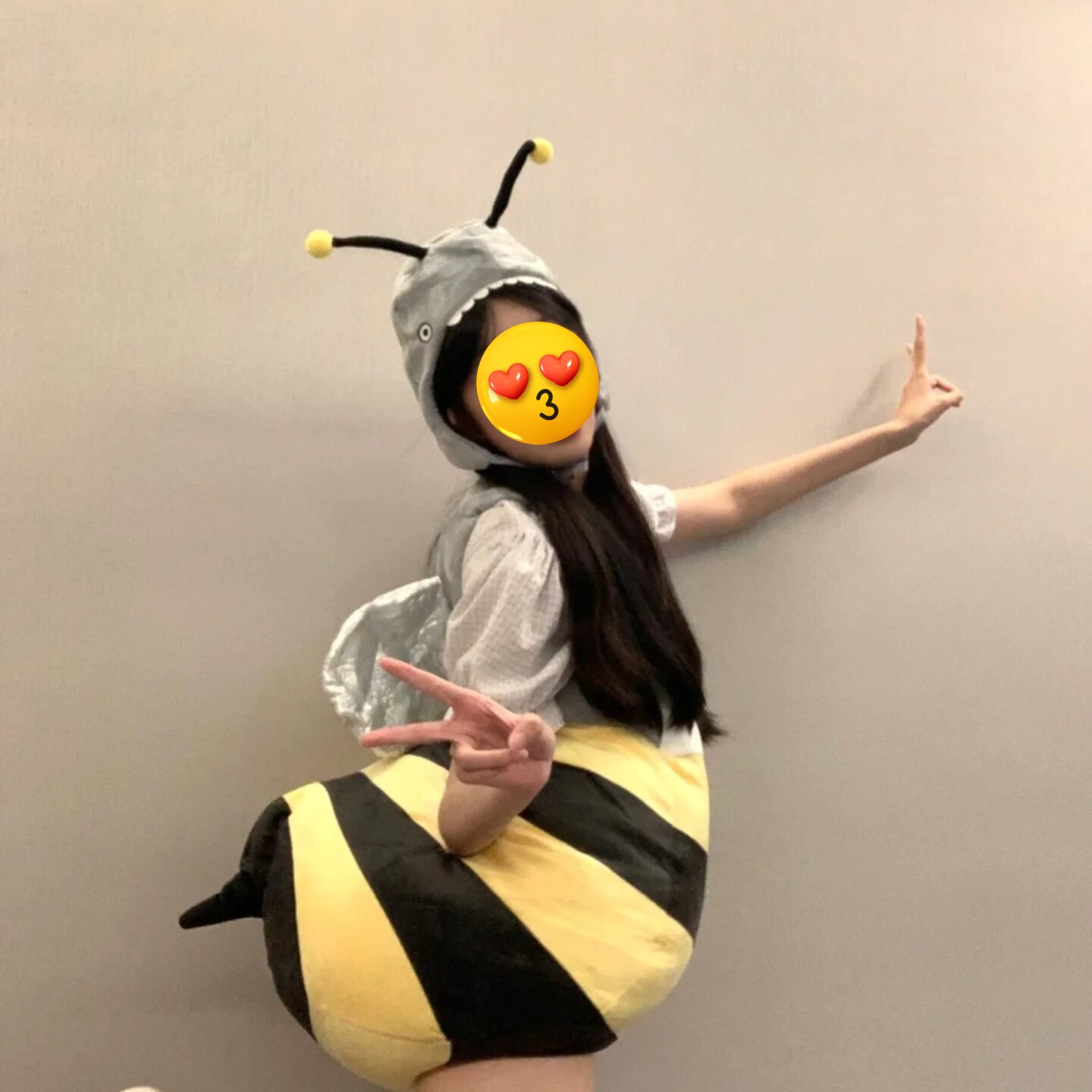 蜜蜂玩偶服装人偶套装鲨bee衣服
