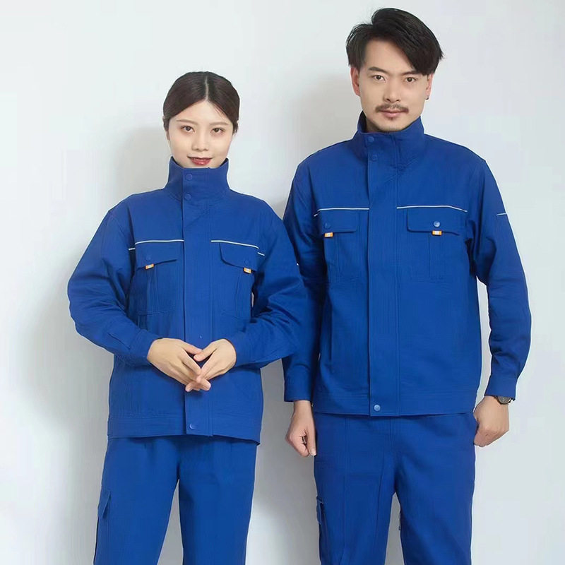 立领套装竖领挡风电焊服工厂车间