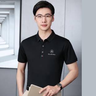 夏季奔驰奥迪宝马4S店工作服T恤衫定制 汽修工厂车间透气工装短袖