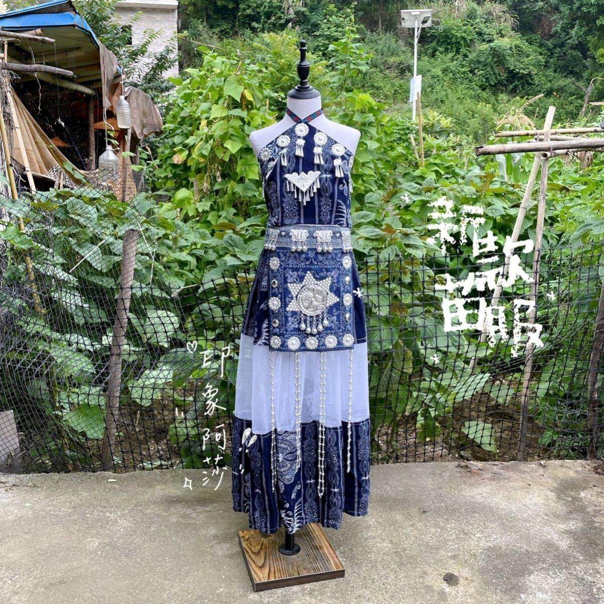 新款2023民族风服装蜡染