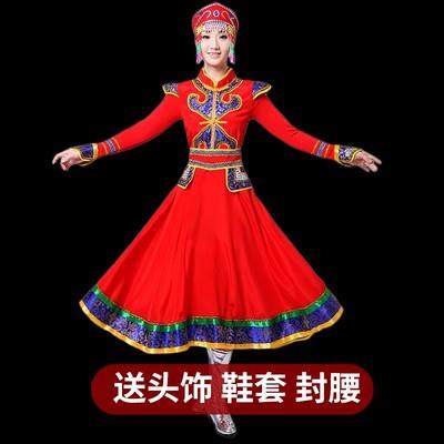 新款蒙古族演出服装女少