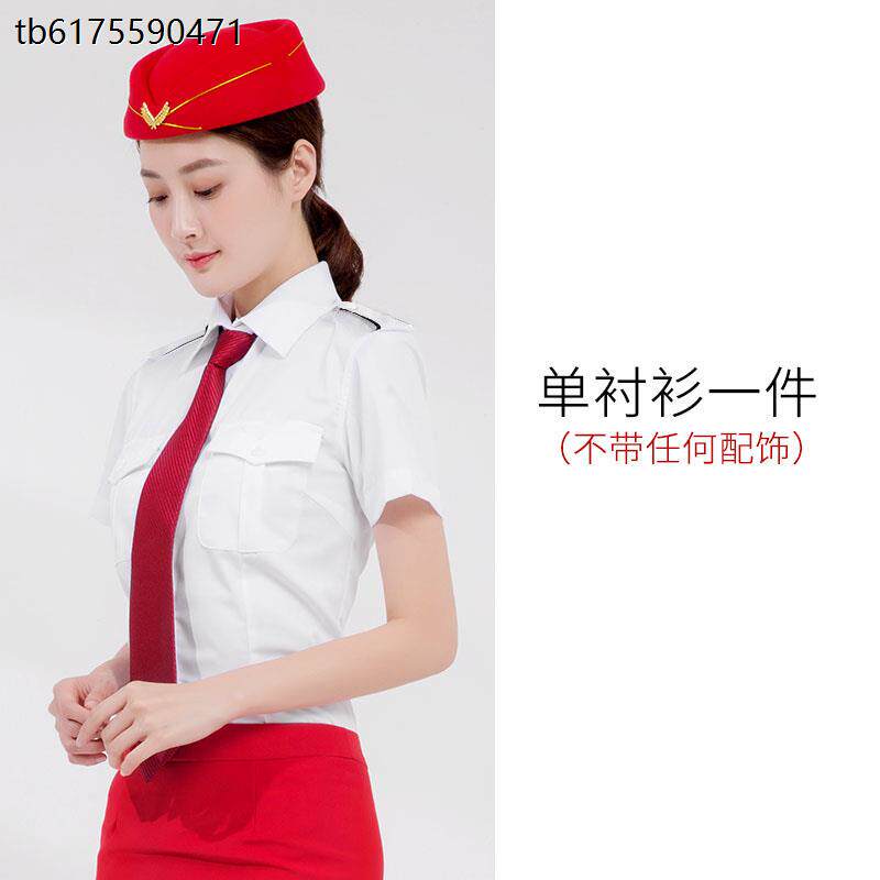 航空制服衬衫机长制服女飞行员制服女机师空乘服酒店经理工作衬衣