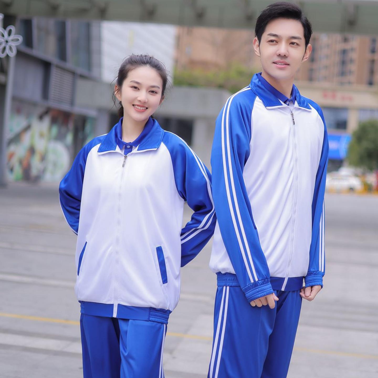 匆匆那年校服同款蓝白套装男女