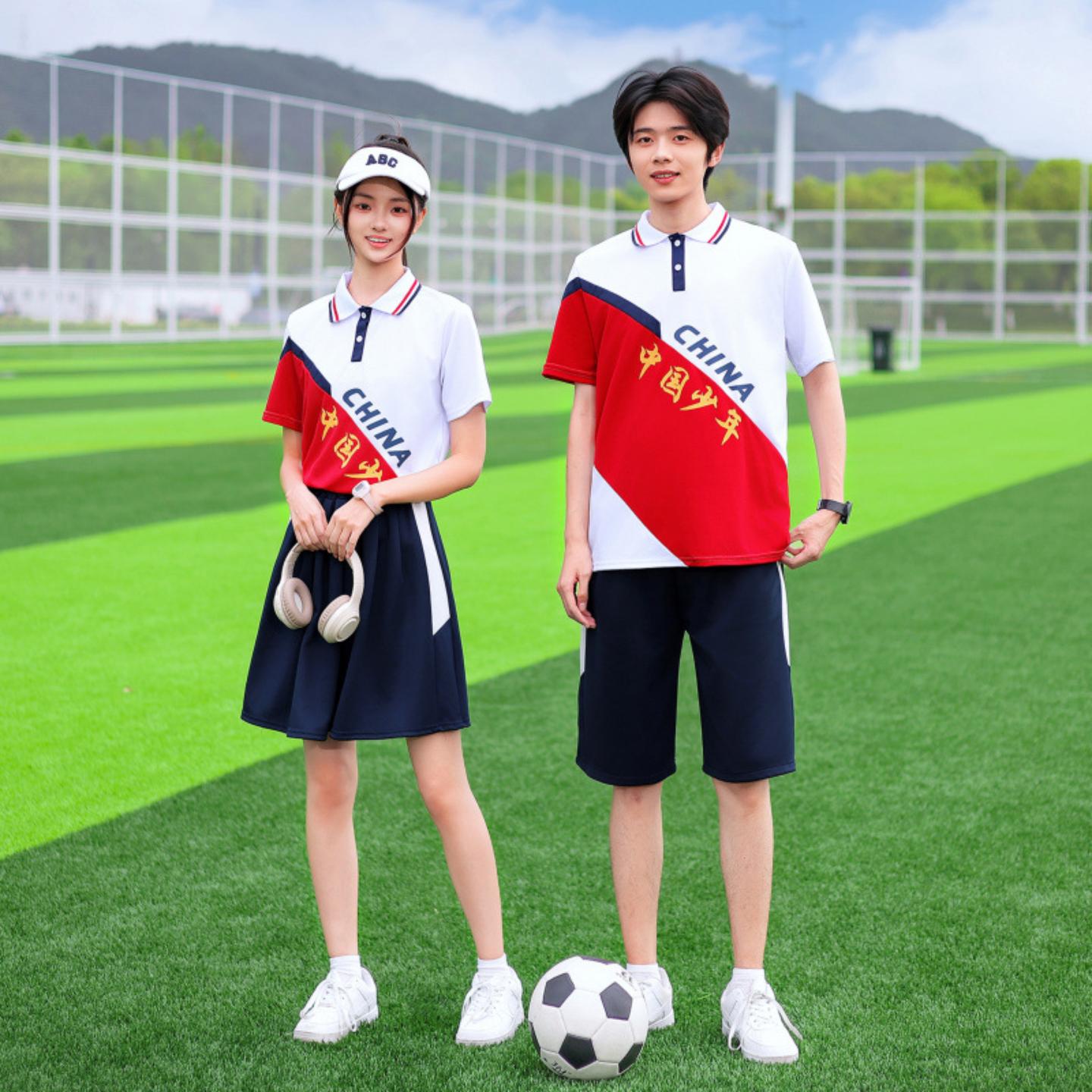 春夏运动会初中小学班服运动短袖