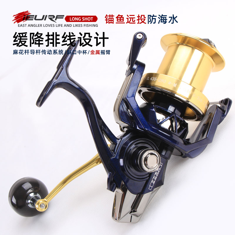 东钓主锚鱼轮远投轮防海水无间隙10000/12000纺车轮缓降海钓轮