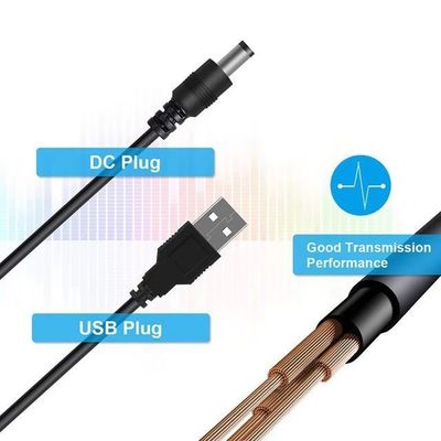 台灯充电线圆孔圆头小风扇音响通用充电器usb转DC电源数据线3.5mm