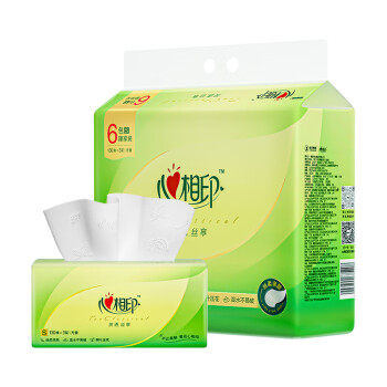 心相印抽纸【肖战同款】茶语丝享系列3层130抽*6包纸巾(新旧交替)