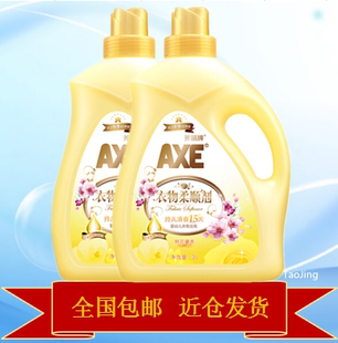 斧头牌（AXE）衣物柔顺剂鲜花馨香3L瓶防静电柔软清香持久