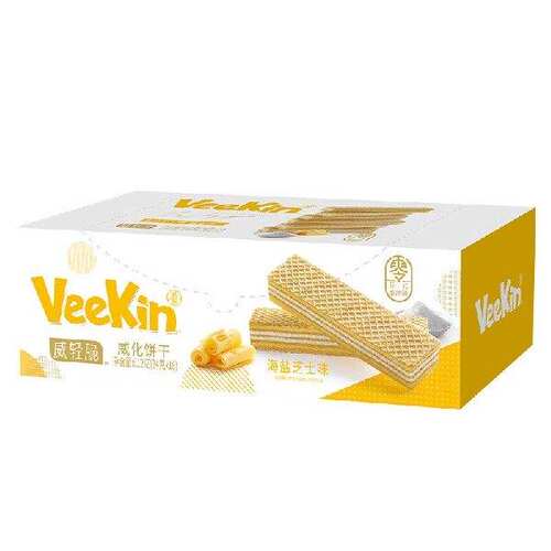 好吃点VeeKin海盐芝士味威化饼干612g年货礼盒办公室零食送礼佳