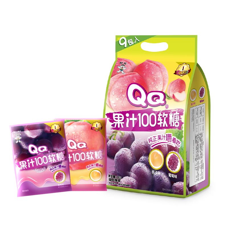 旺旺 QQ果汁100软糖 綜合口味 180g
