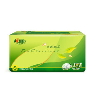 心相印茶语丝享系列抽纸家用卫生纸巾120抽18包装DT15120