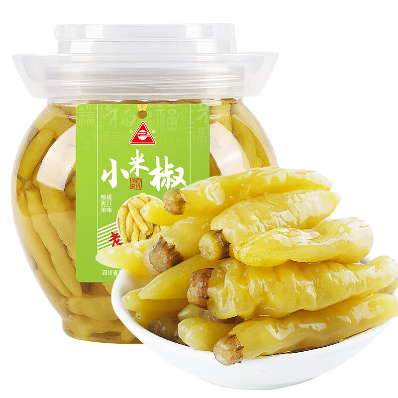 川珍泡小米辣800g 泡椒野山椒小米辣椒下饭炒菜泡凤爪调味料罐装图片