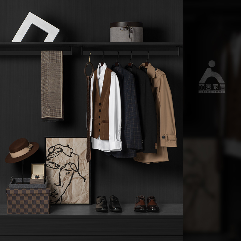 丽舍样板房软装饰品衣柜展厅摆件