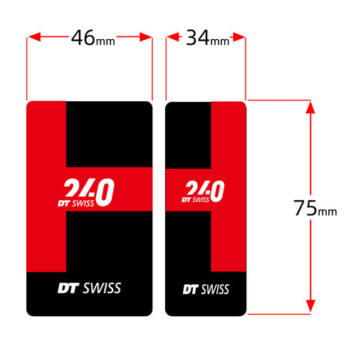 240花鼓贴纸公路车山地车贴车轮组碳刀圈轮圈防水DT SWISS