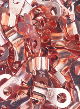 开口端子铜OT10A20A30A50A80A100A200A300A500A800A紫铜线耳鼻子