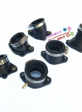 越野摩托车魔术师嘉陵改装PE尼比化油器接口胶套进气喉管企管接头