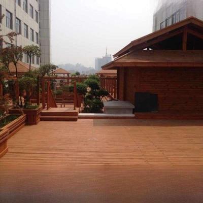 北京户外防腐木地板塑木庭院露台公园露营式帐篷平台芬兰木园林改