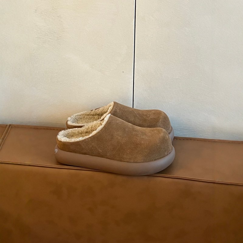 厚底加绒勃肯鞋丑萌包头半拖鞋女外穿2025年冬季新款雪地靴棉拖鞋,女鞋,包头拖,淘宝优惠券,粉丝福利购,淘宝优惠卷