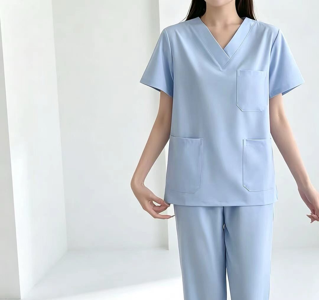 洗手衣女月子中心嫂工作服速干男女医生刷手服医护手术短袖美容服