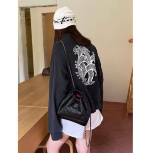【后背结绳】外套女款秋2026新款早秋短款韩系chic休闲夹克开衫