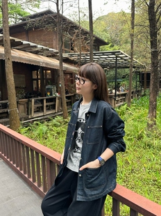 【唐老鸭】春季牛仔外套女士2026新款休闲韩系设计款夹克薄款衬衫
