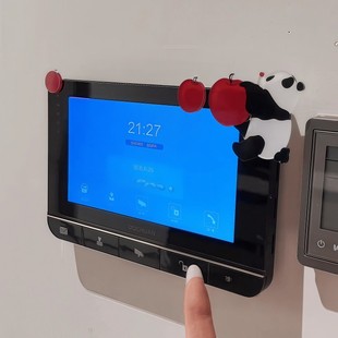 苹果熊猫入户可视门铃装饰边框高级感亚克力开关贴空调面板美化贴