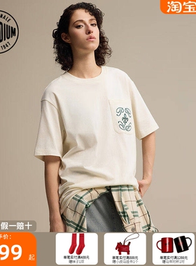 PALLADIUM帕拉丁时尚运动宽松日常休闲男女款圆领短袖T恤1011344