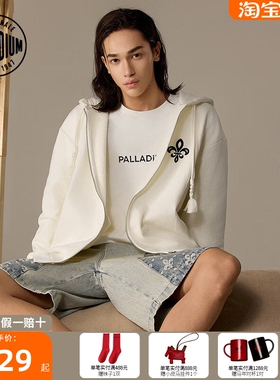 PALLADIUM帕拉丁日常休闲复古运动男女同款连帽针织外套1012591
