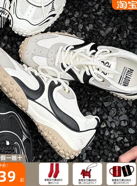 PALLADIUM帕拉丁休闲鞋复古运动系带女款薄底鞋赛车鞋94743