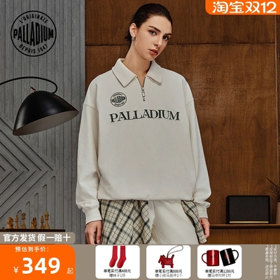 PALLADIUM帕拉丁上装休闲时尚印花男女同款翻领卫衣1010621