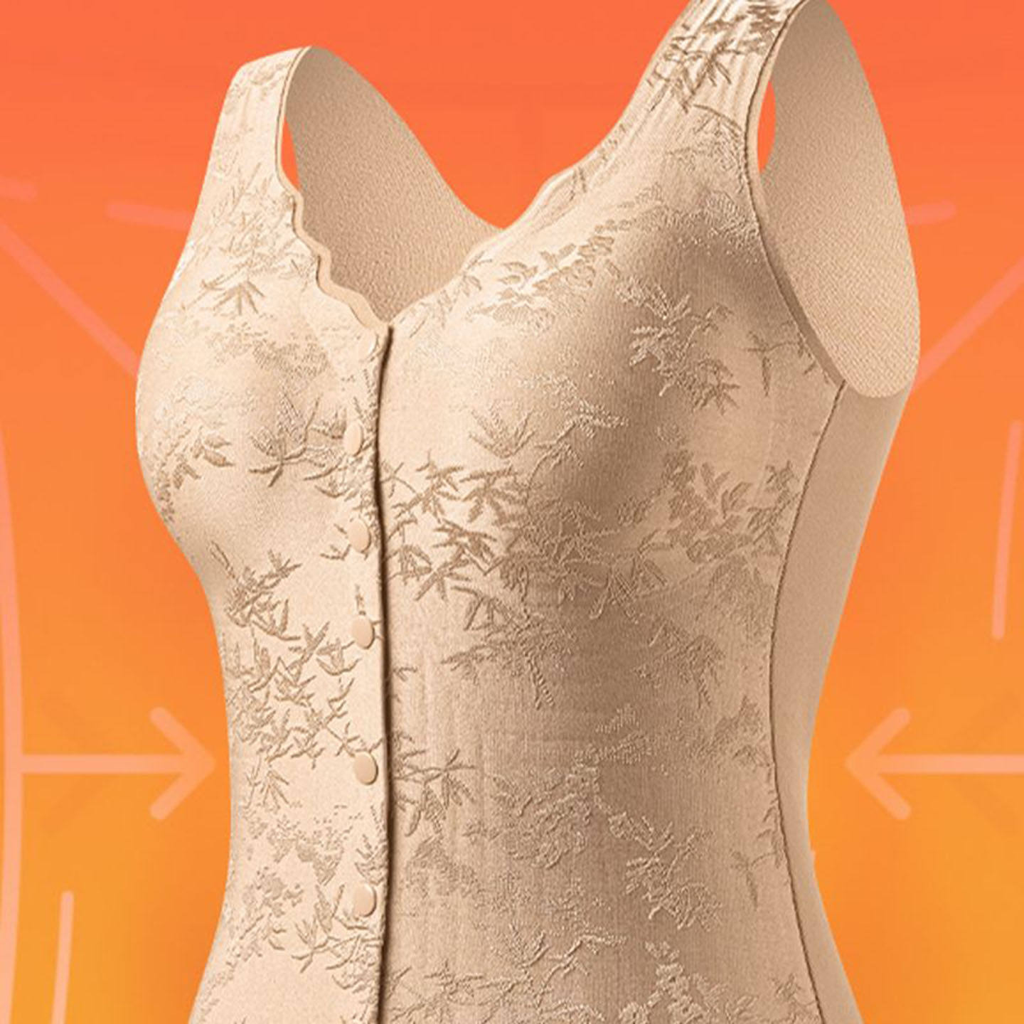 芸菲汇女装秋冬前开扣裸感文胸显瘦立体马甲无痕保暖背心打底内衣,女士内衣/男士内衣/家居服,保暖背心,淘宝优惠券,粉丝福利购,淘宝优惠卷