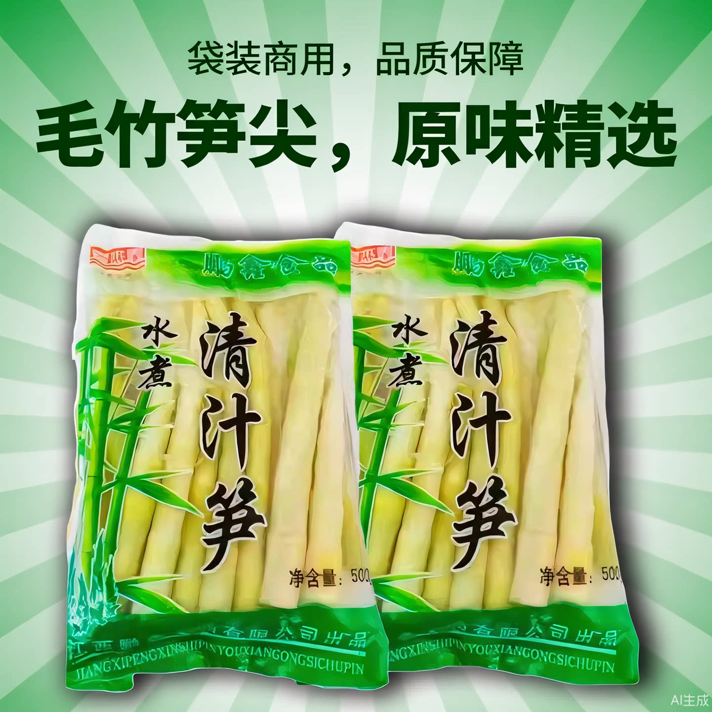 火锅食材小竹笋清水竹笋毛竹笋尖春笋冬笋清汁笋袋装笋原味商用