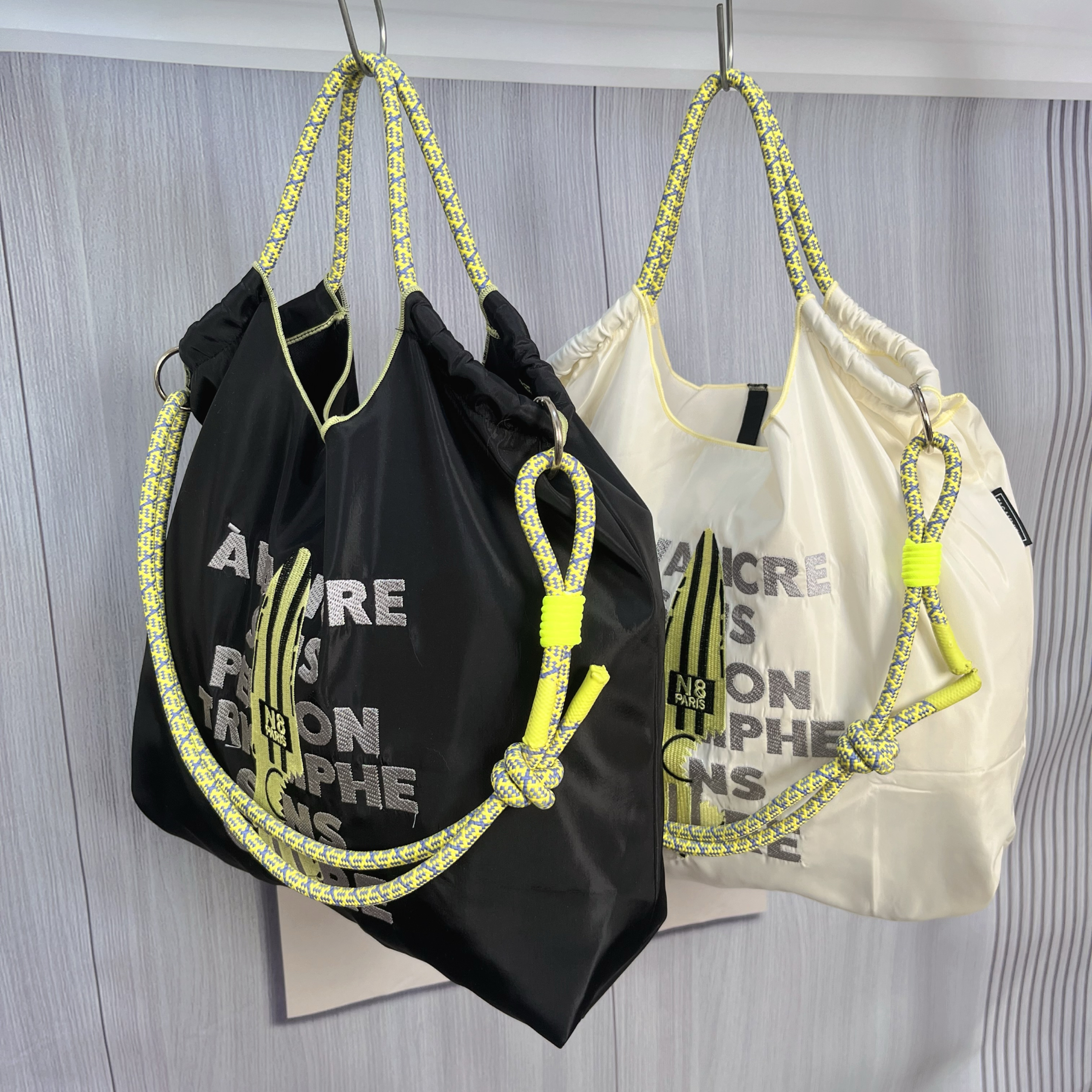 日系刺绣环保袋购物袋尼龙手提单肩斜挎包女