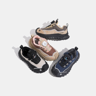 Navigare小帆船2024春季旋转扣男女童运动鞋韩版透气防滑儿童鞋子