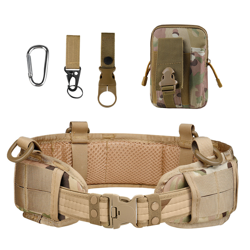 战术腰封户外军迷腰带多功能真人野战CS下场装备molle 挂附件套装