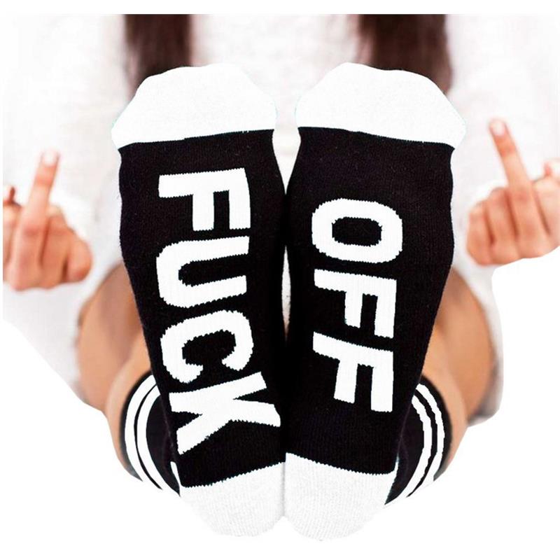 男女袜子Cute Patterned Socks Women Letter Cotton Cool Short