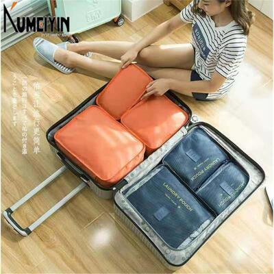 6 pieces bag luggage organizer packing  organiser