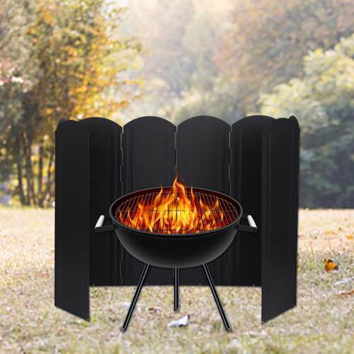 30/40/50/60cm Folding Camping Stove Windshield 8 Plates跨境