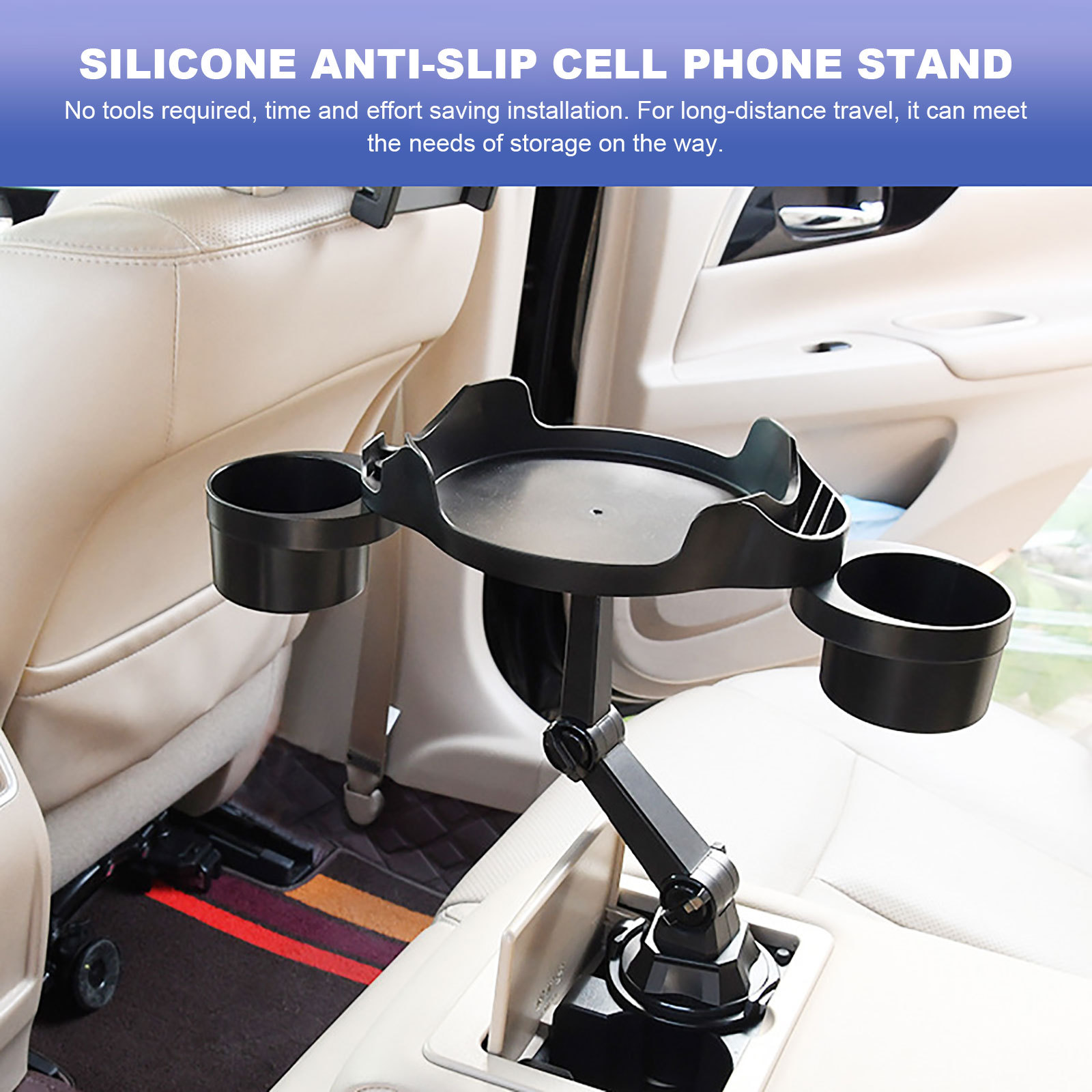 Car Cup Holder Drinking Bottle Holder Sunglasses Organizer跨图片