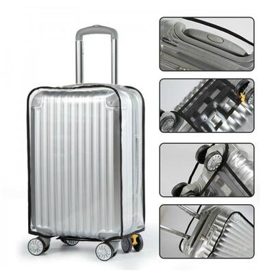 transparent thick suit case cover luggage carrier travel