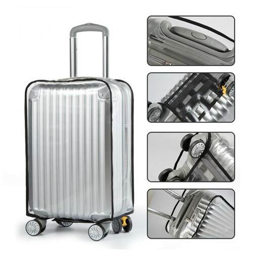transparent thick suit case cover luggage carrier travel