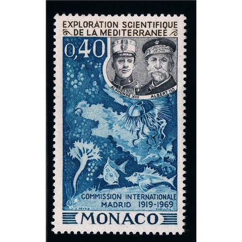 1Pcs/Set New Monaco Post Stamp 1969 Ocean Sea Animals跨境专