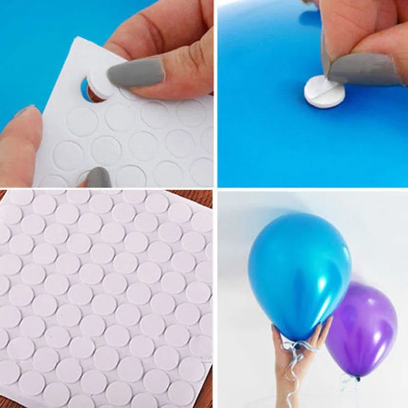 100 Points Balloon Attachment Glue Dot Attach Balloons to Ce