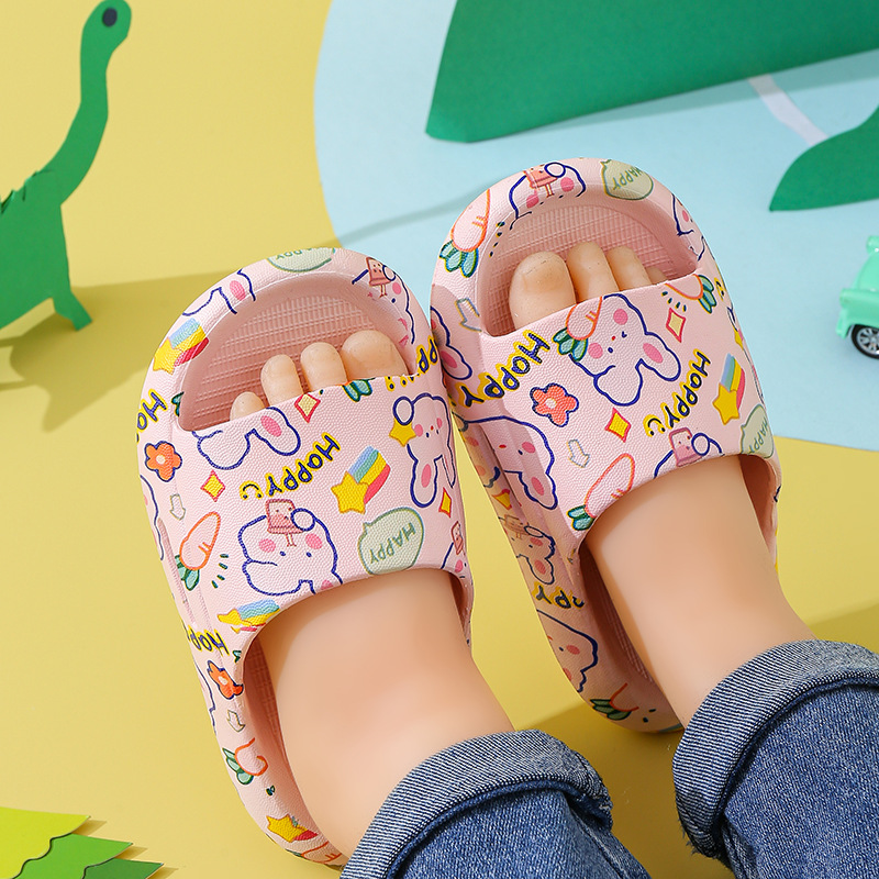 2023 Summer Slippers Kids Children Non-Slip Bathroom Sandals