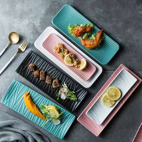 ceramic dessert tray creative dish sushi plate baking oven