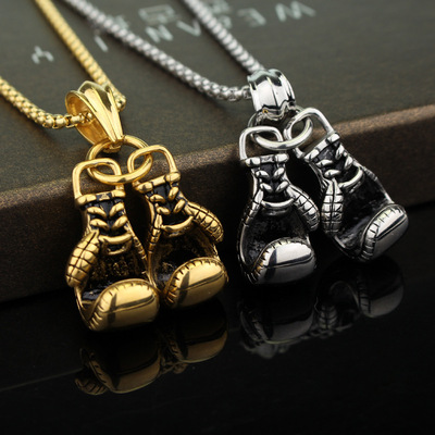 Car Ornament Pendant Zinc Alloy Boxing Gloves Cross Easter跨