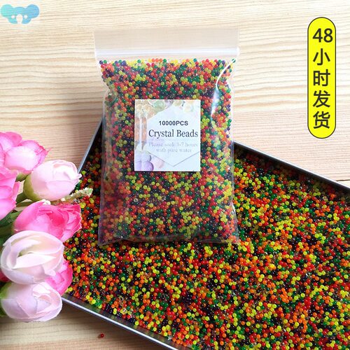10000pcs/bag Crystal Soil Hydrogel Gel Orbiz Water Beads Flo
