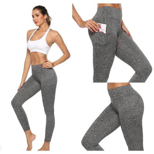 New tall waist pure color show thin stitching slacks fitness