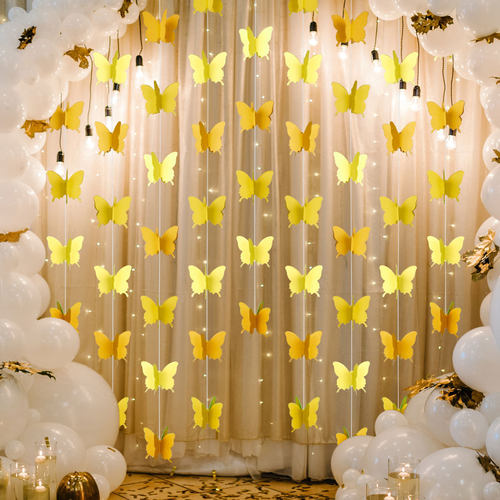Colorful Butterfly Gradient Pull Flower 3m Festival Birthday