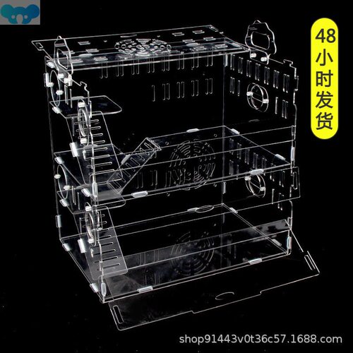 Hamster cage oversized villa clear acrylic 仓鼠笼子超大别墅1